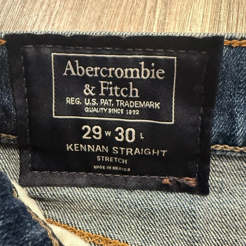 Abercrombie & Fitch Mens 29x30 Kennan Straight Stretch Jeans